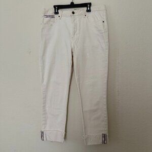 Tommy Hilfiger Beige Tribeca Skinny Denim Pants size 14